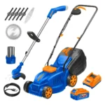 Cortadora De Cesped Inalambrica + Bordeadora Wadfow + Acc